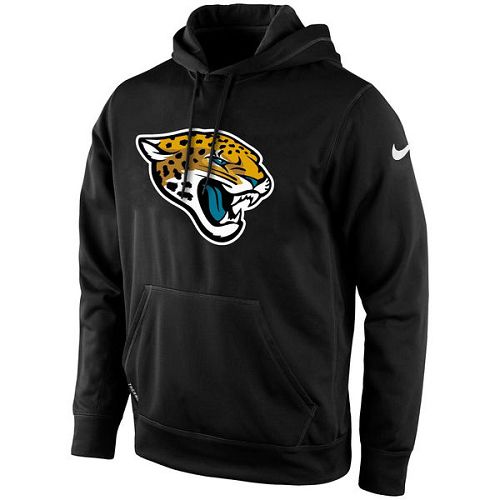 Men's Jacksonville Jaguars Nike Black KO Logo Essential Hoodie - Click Image to Close